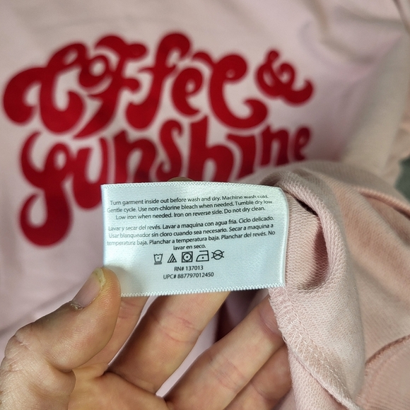 Wildfox Coffee & Sunshine Pink Relaxed Fit Sweatshirt - Picture 8 of 12